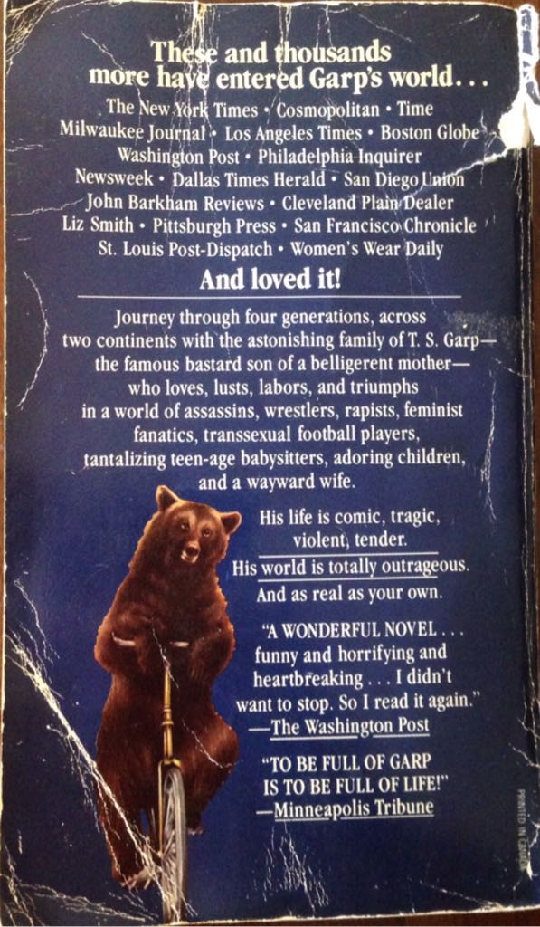 The World According To Garp - John Irving (Pocket Books New York - Paperback) book collectible [Barcode 9780671452179] - Main Image 2