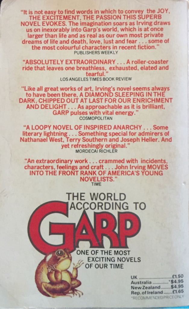 The World According To Garp  (Corgi) book collectible - Main Image 2