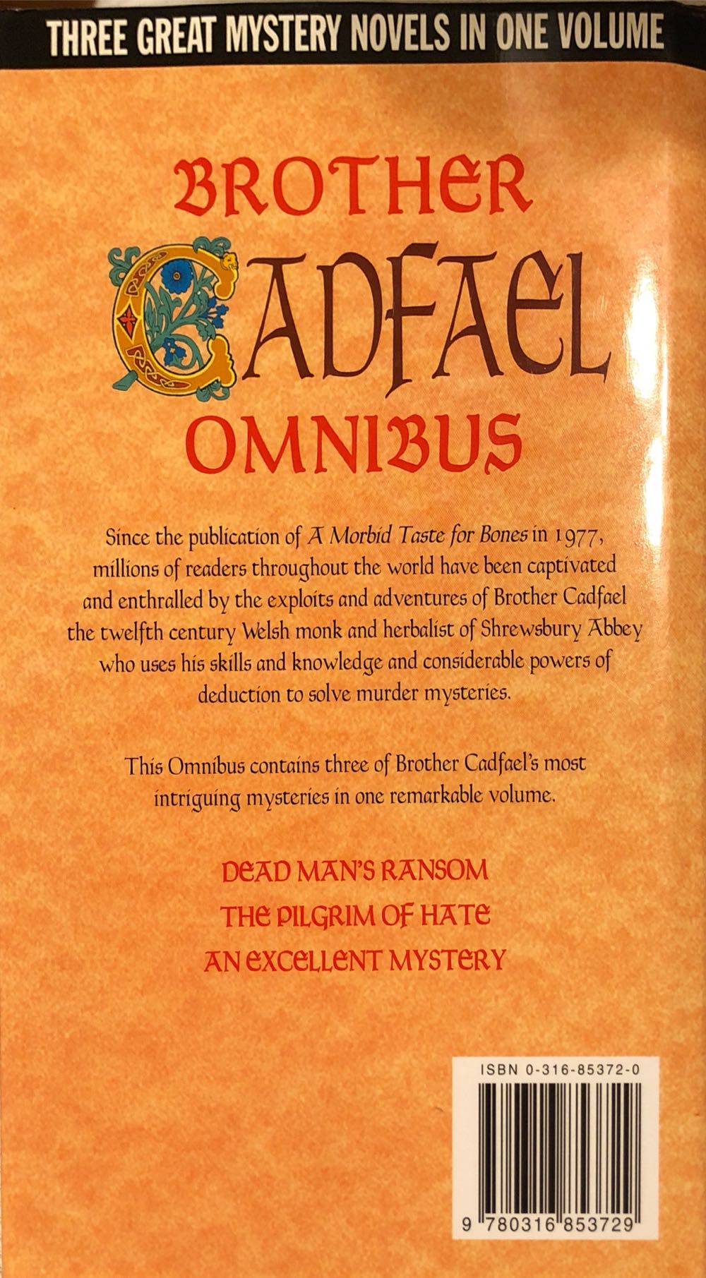 Brother Cadfael Omnibus - Ellis Peters (Little Brown and Company - Hardcover) book collectible [Barcode 9780316853729] - Main Image 2