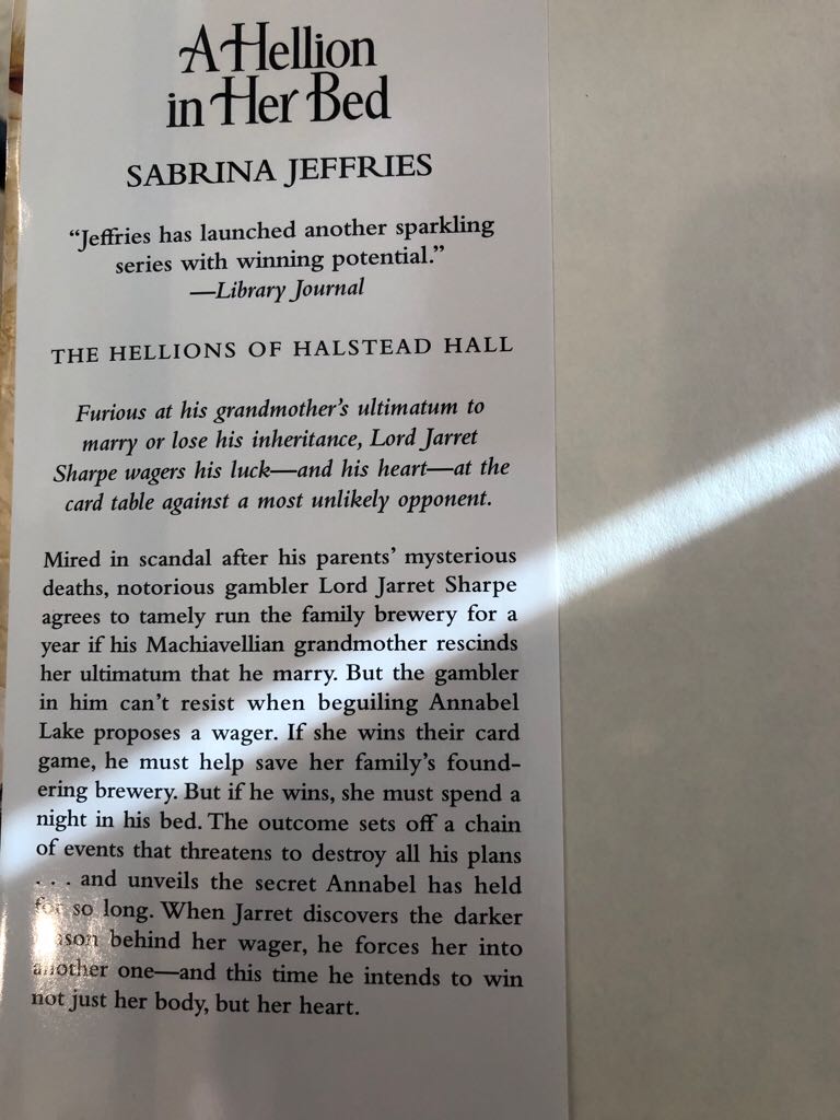 A Hellion in Her Bed - Sabrina Jeffries book collectible [Barcode 9781616648541] - Main Image 2