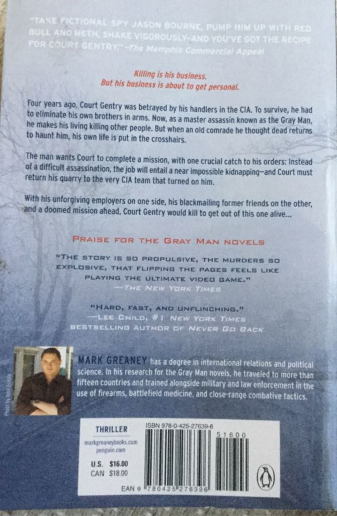 Gray Man:  Book #2 On Target - Mark Greaney (Berkley Trade - Paperback) book collectible [Barcode 9780425276396] - Main Image 2