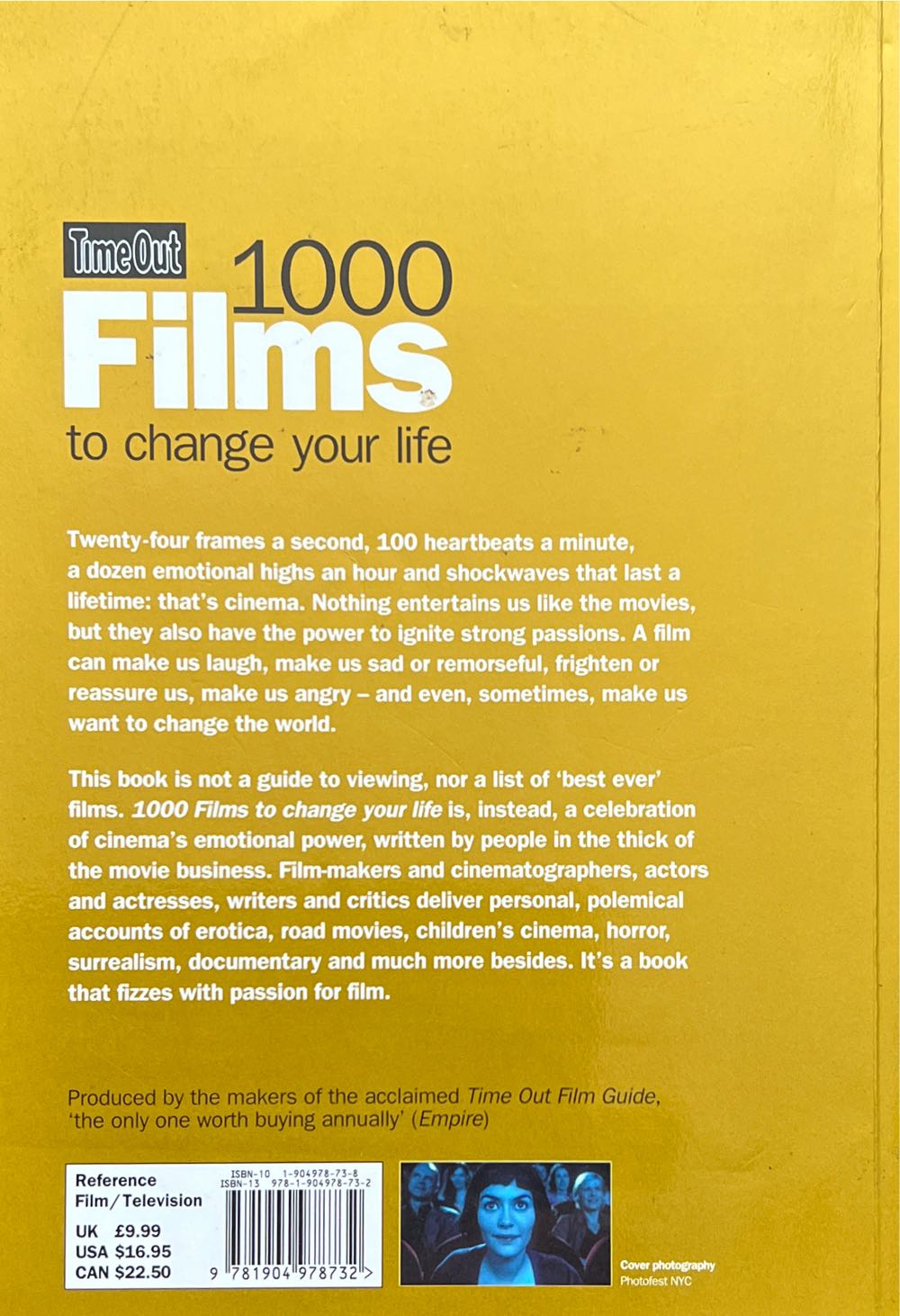 1000 Films To Change Your Life - Various Authors (Time Out - Paperback) book collectible [Barcode 9781904978732] - Main Image 2