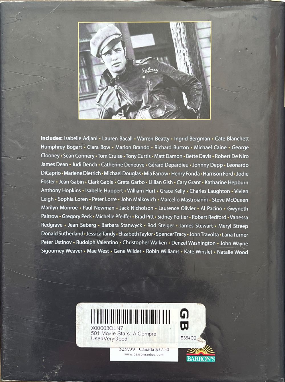 501 Movie Stars - Jay Schneider (Barrons Educational Series Inc - Hardcover) book collectible [Barcode 9780764160219] - Main Image 2