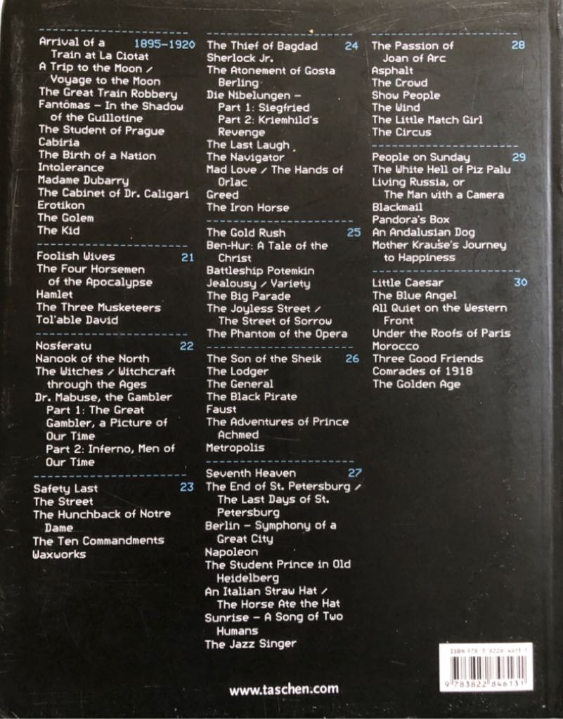 Movies of the 20s - Jürgen Müller (Taschen - Paperback) book collectible [Barcode 9783822846131] - Main Image 2