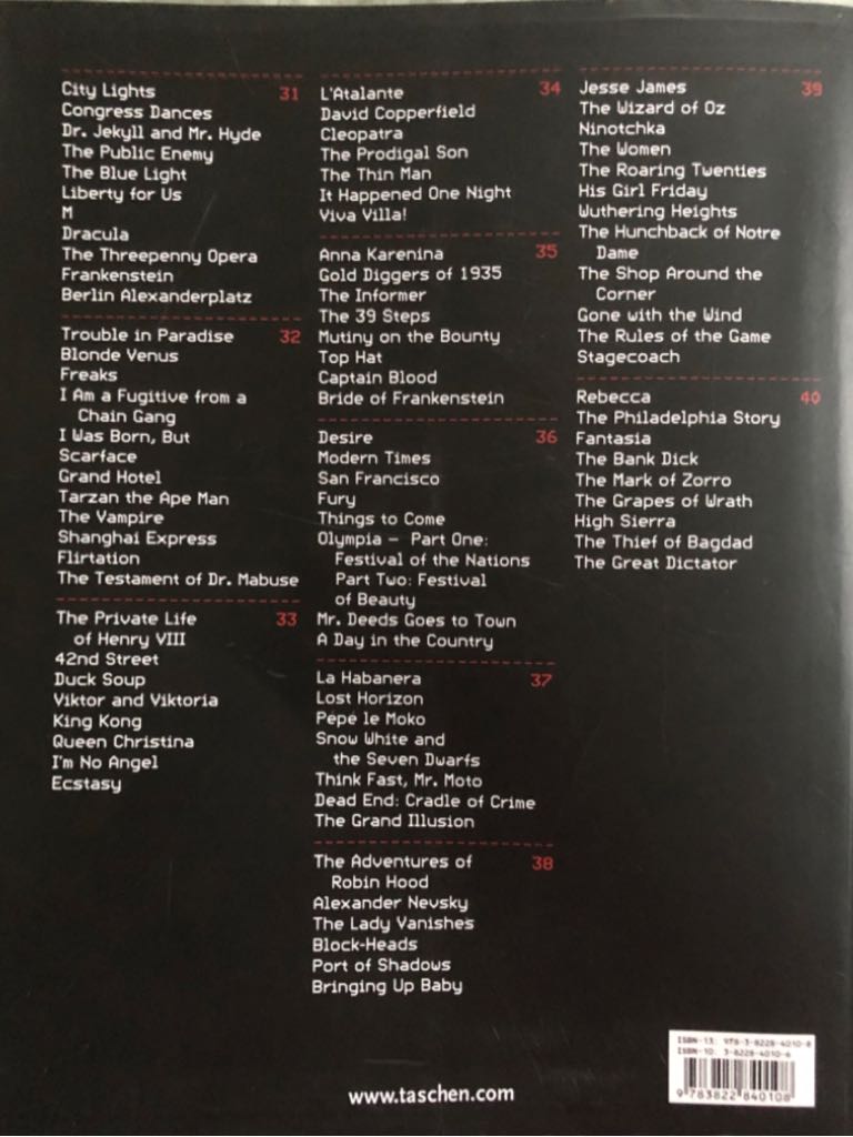 Movies of the 30s - Jürgen Müller (Taschen - Paperback) book collectible [Barcode 9783822840108] - Main Image 2