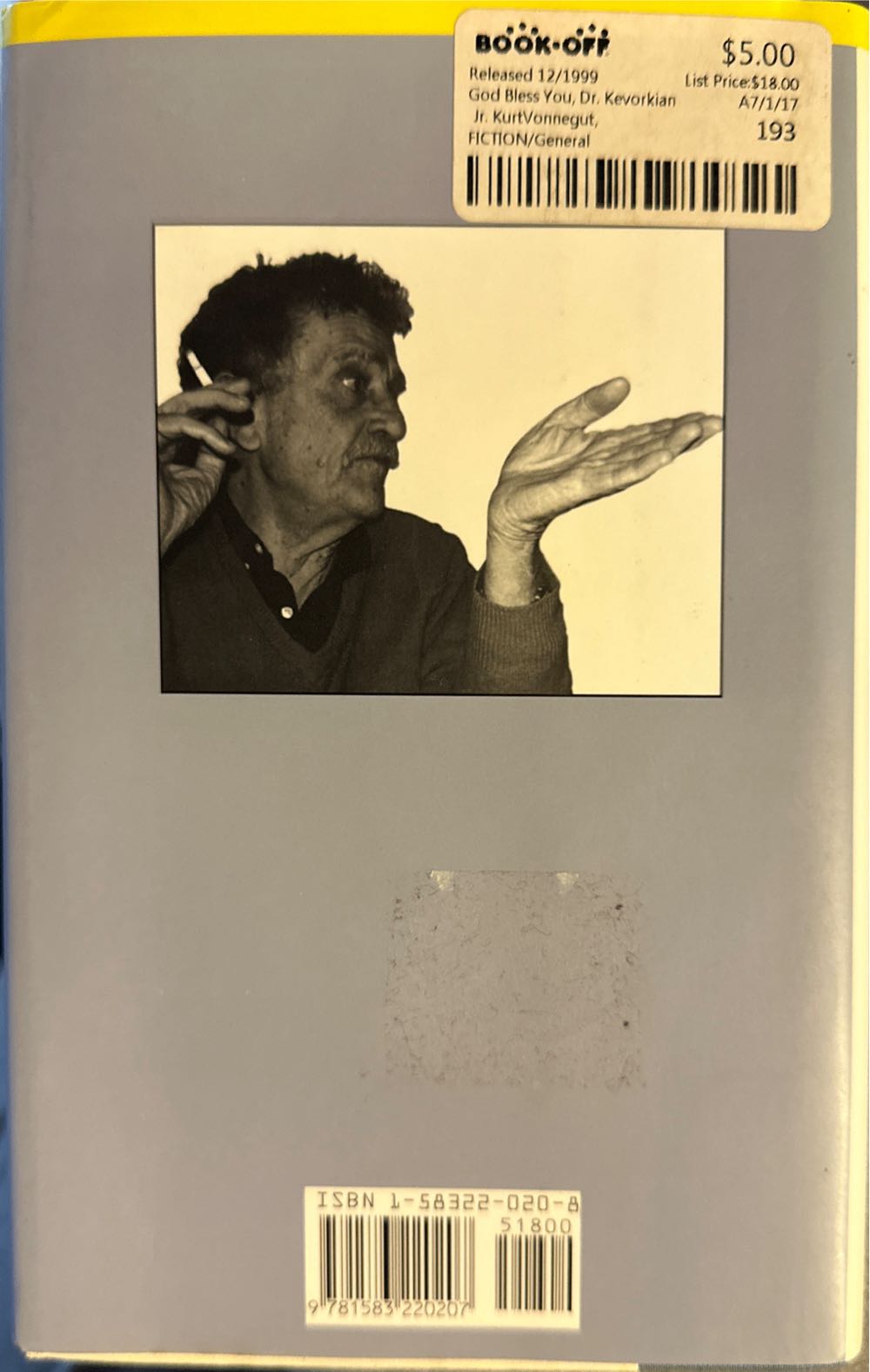 God Bless You, Dr. Kevorkian - Kurt Vonnegut (Seven Stories Press - Hardcover) book collectible [Barcode 9781583220207] - Main Image 2