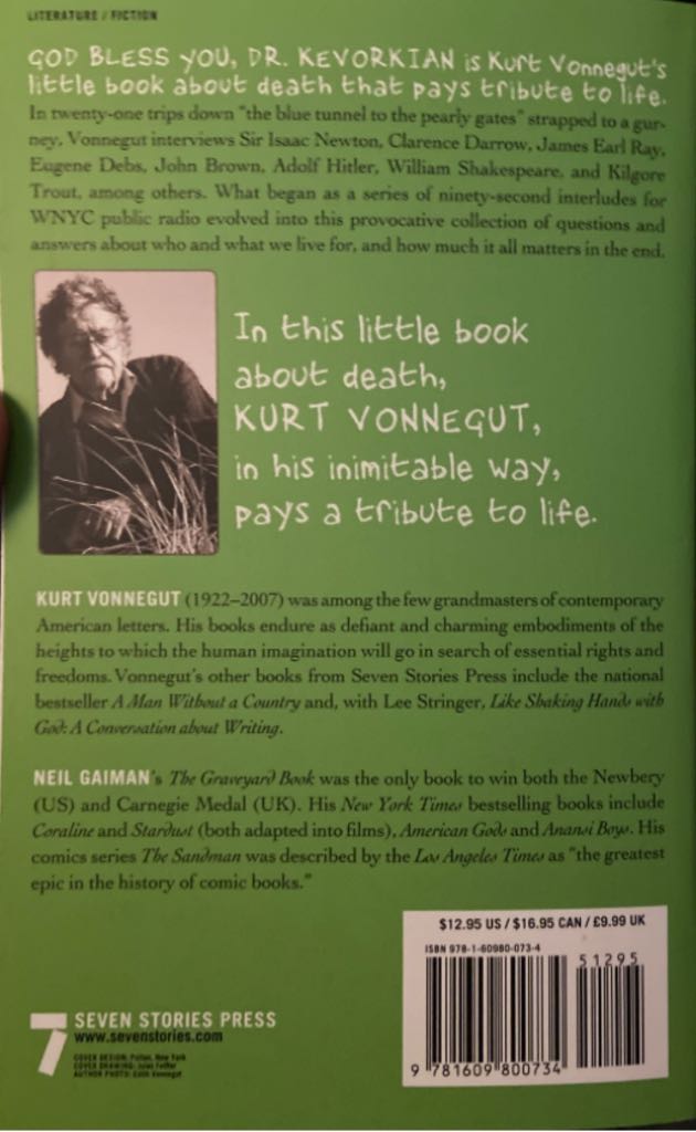 God Bless You, Dr. Kevorkian - Kurt Vonnegut (Seven Stories Press - Paperback) book collectible [Barcode 9781609800734] - Main Image 2