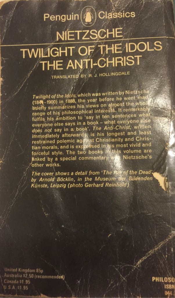 Twilight Of The Idols/The Anti-Christ - Friedrich Nietzsche (Penguin Classics - Paperback) book collectible - Main Image 2