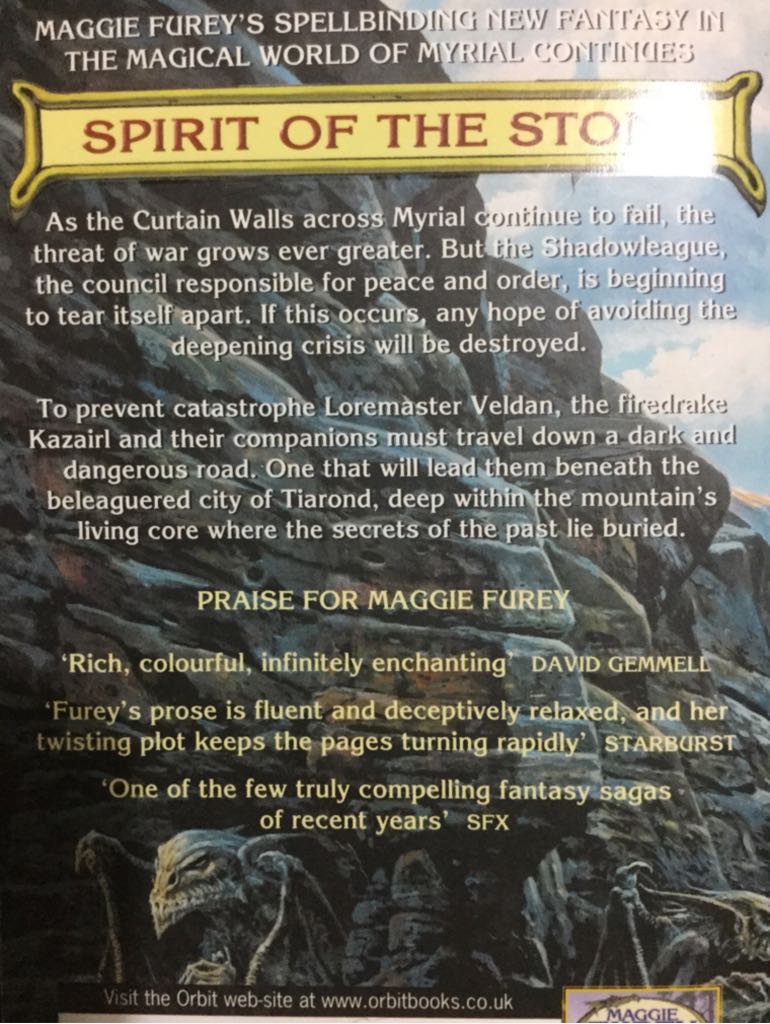 Spirit Of The Stone - Maggie Furey (Orbit - Paperback) book collectible [Barcode 9781841490564] - Main Image 2