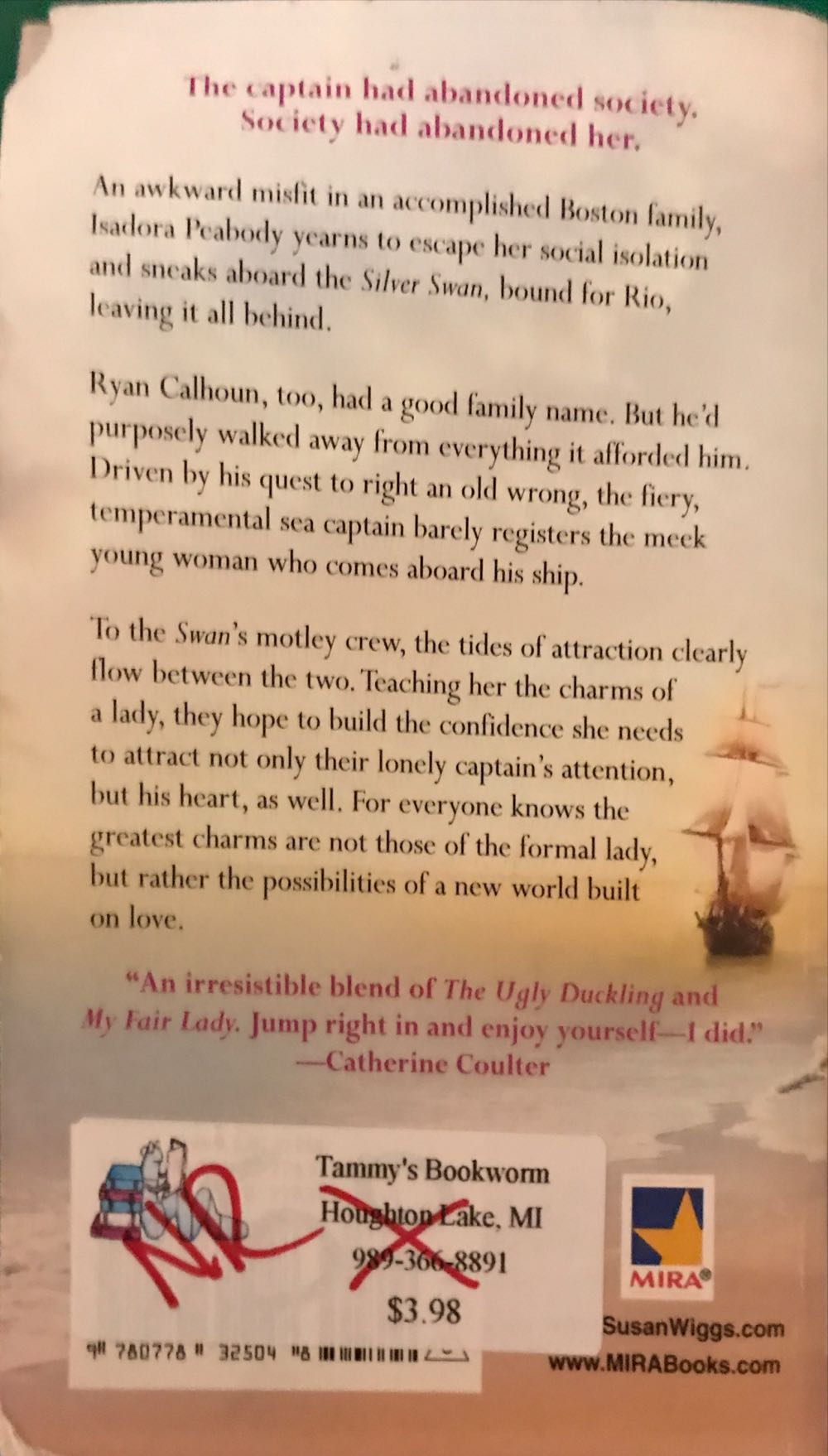 The Charm School - Susan Wiggs (Mira Books - Paperback) book collectible [Barcode 9780778325048] - Main Image 2