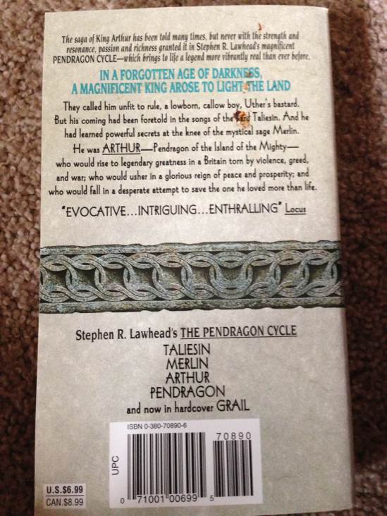 Arthur - Stephen R. Lawhead (Avon Books - Paperback) book collectible [Barcode 9780380708901] - Main Image 2