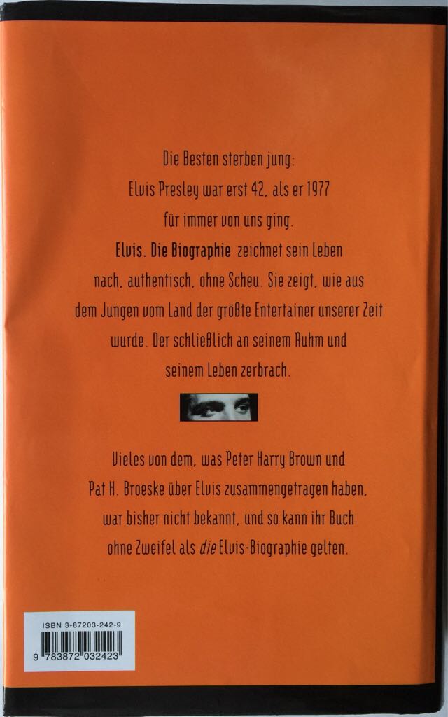 Elvis - Jerry Hopkins (Hardcover) book collectible [Barcode 9783872032423] - Main Image 2