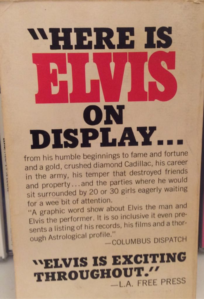 Elvis - Jerry Hopkins (A Warner Books) book collectible - Main Image 2