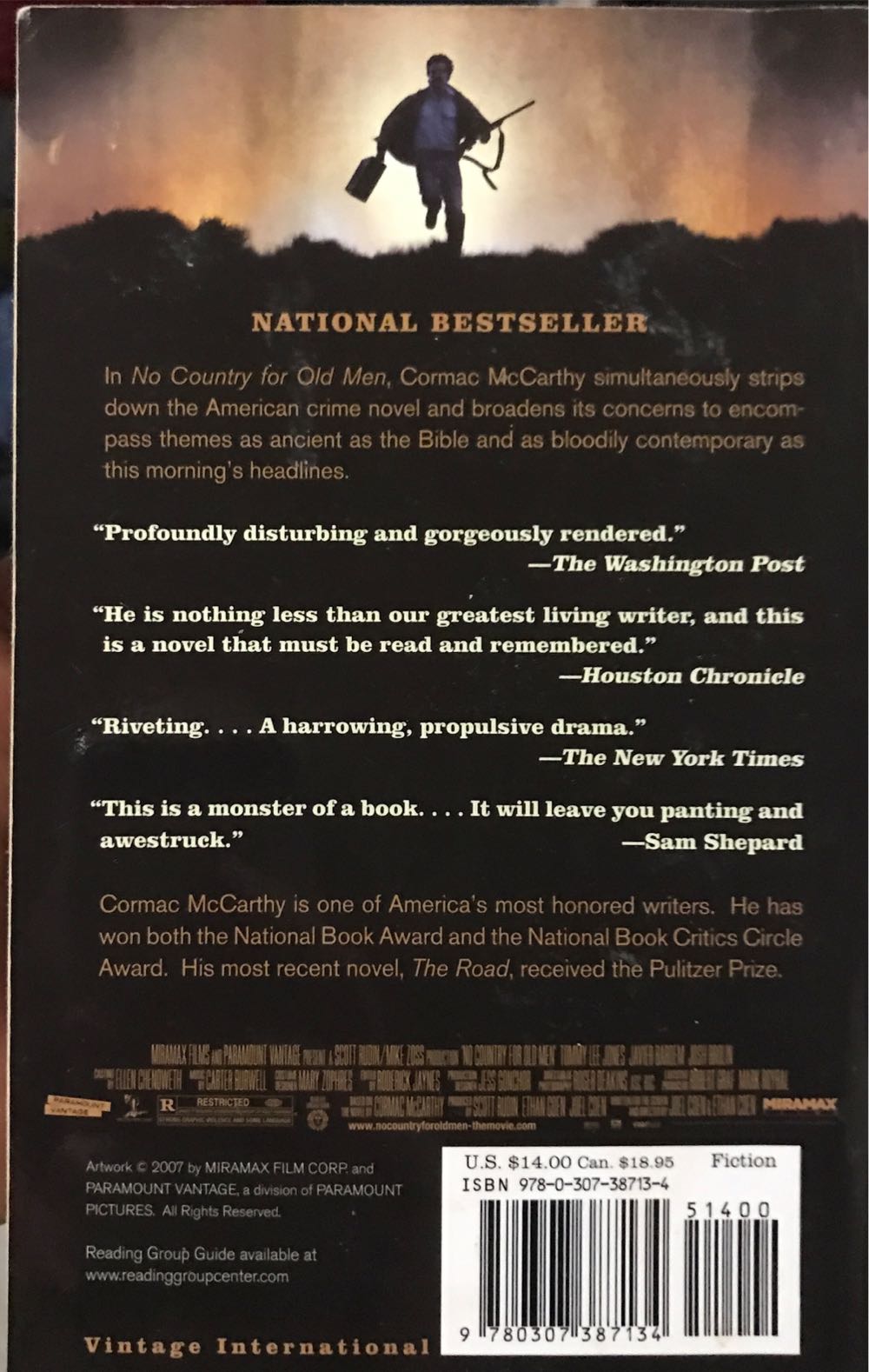 No Country For Old Men - Cormac McCarthy (Vintage - Trade Paperback) book collectible [Barcode 9780307387134] - Main Image 2