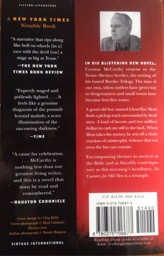 No Country For Old Men - Cormac McCarthy (Vintage International - Paperback) book collectible [Barcode 9780375706677] - Main Image 2