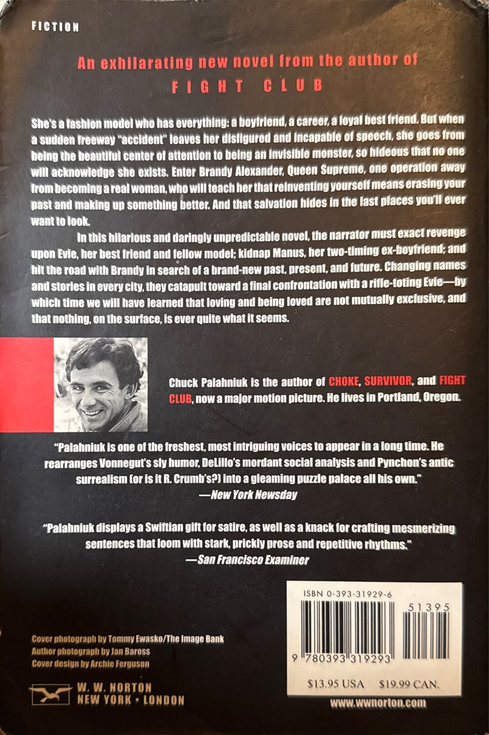 Invisible Monsters - Chuck Palahniuk (WW Norton & Company - Paperback) book collectible [Barcode 9780393319293] - Main Image 3