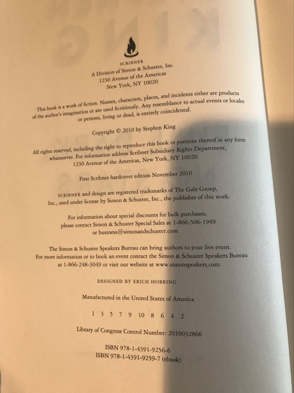 Full Dark, No Stars - Stephen King (Simon & Schuster - Hardcover) book collectible [Barcode 9781439192566] - Main Image 3