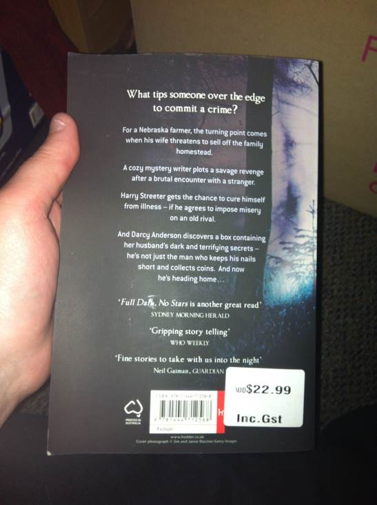 Full Dark, No Stars - Stephen King (Hodder - Paperback) book collectible [Barcode 9781444712568] - Main Image 2