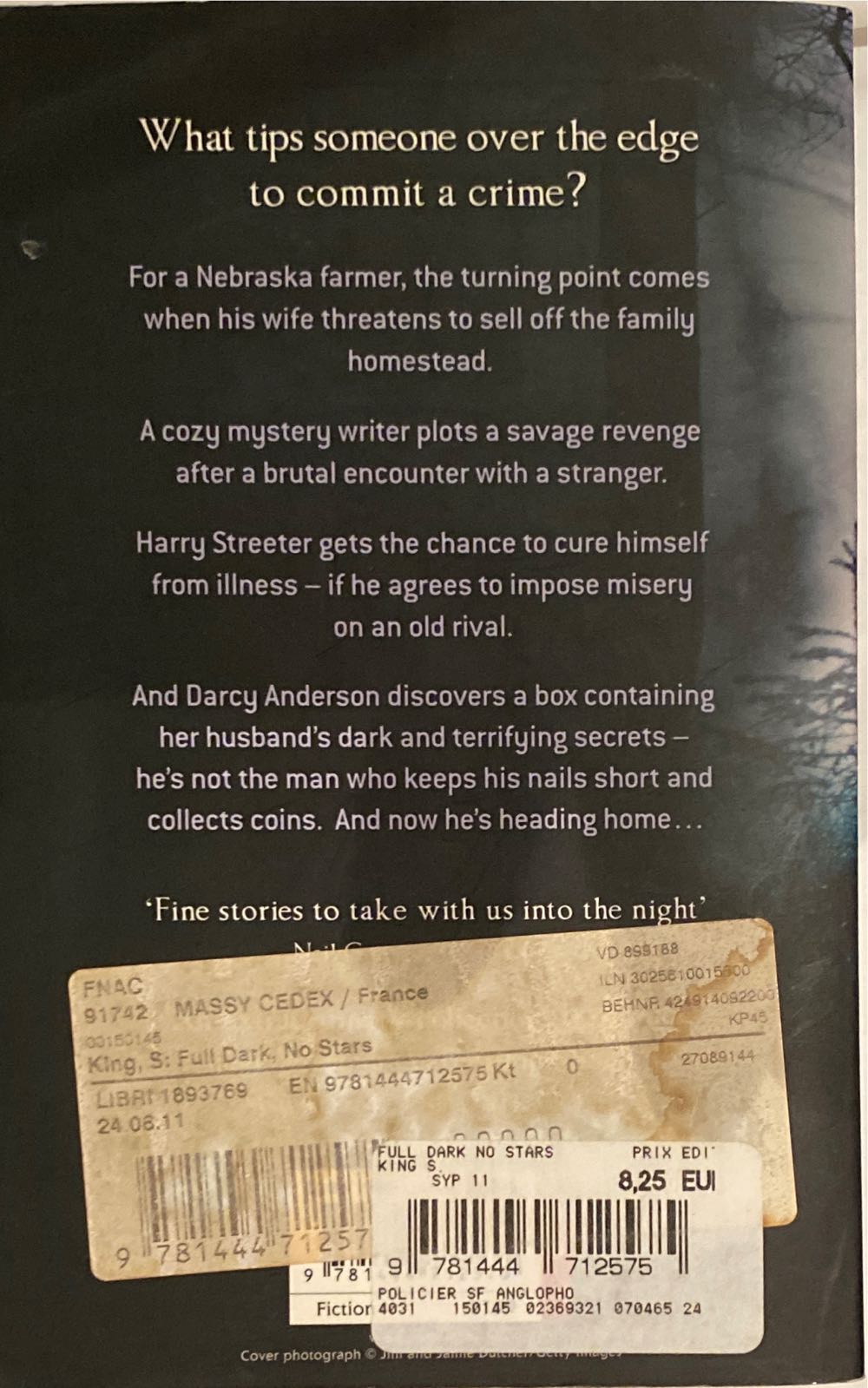 Full Dark, No Stars - Stephen King (Hodder & Stoughton) book collectible [Barcode 9781444712575] - Main Image 2