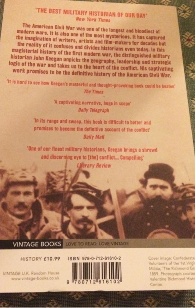 The American Civil War - John Keegan (Random House - Paperback) book collectible [Barcode 9780712616102] - Main Image 2