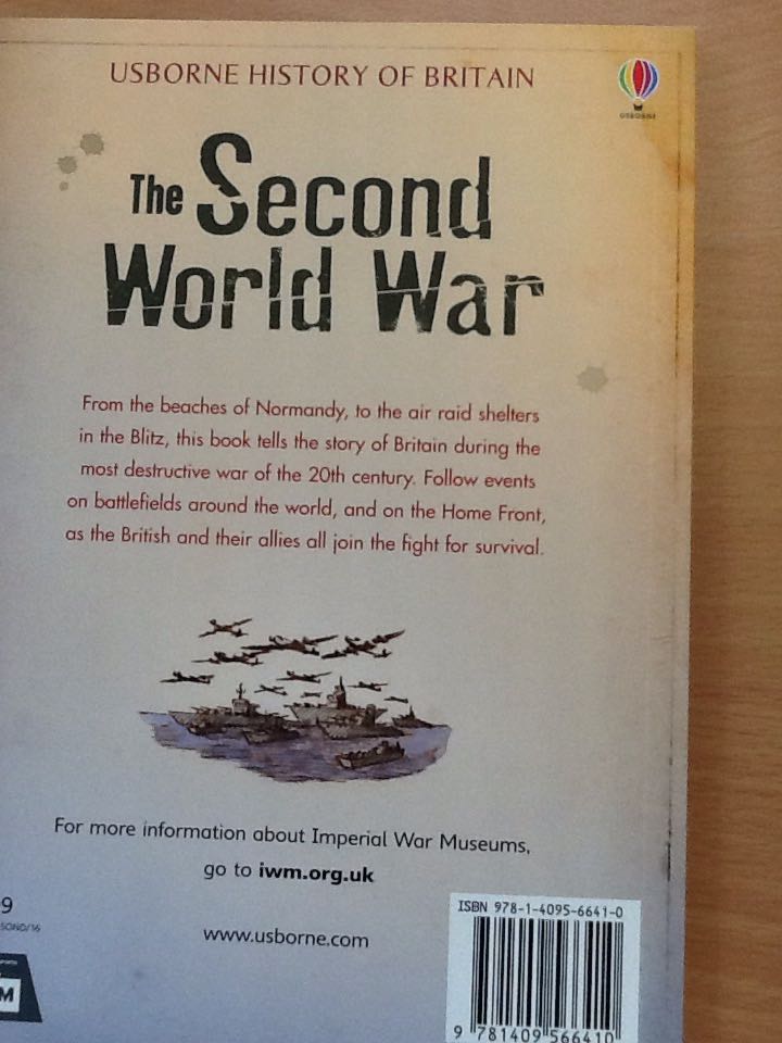 The Second World War - R. J. (Usborne Publishing) book collectible [Barcode 9781409566410] - Main Image 2