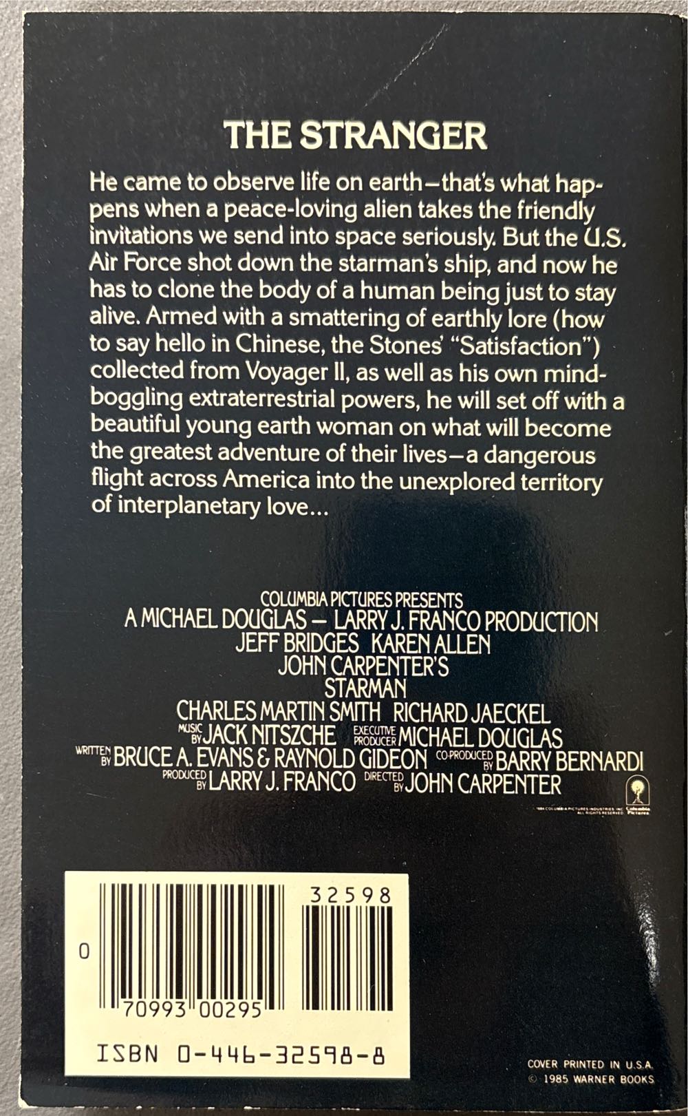 Starman - Alan Dean Foster (Warner Books - Paperback) book collectible [Barcode 9780446325981] - Main Image 2