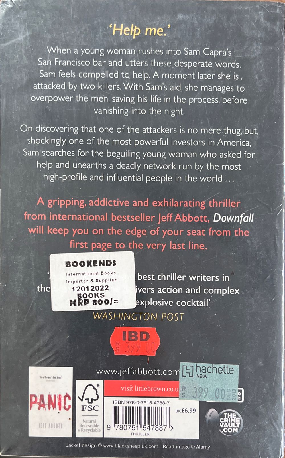 Downfall - Jeff Abbott (Grand Central Publishing - Kindle) book collectible [Barcode 9780751547887] - Main Image 2