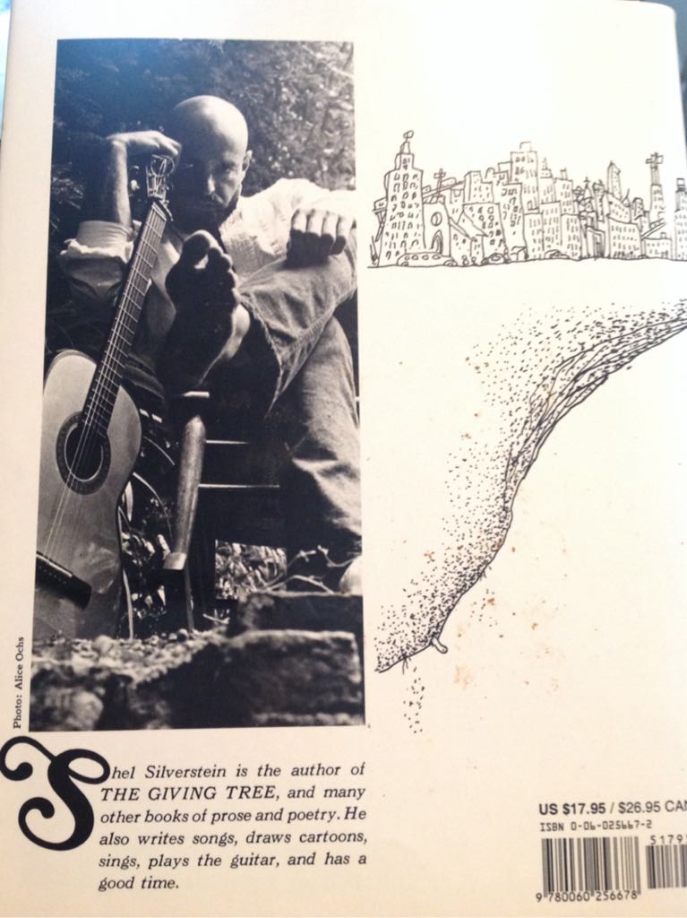 Where the Sidewalk Ends - Shel Silverstein (Harper & Row, Publishers, Inc. - Hardcover) book collectible [Barcode 9780060256678] - Main Image 2