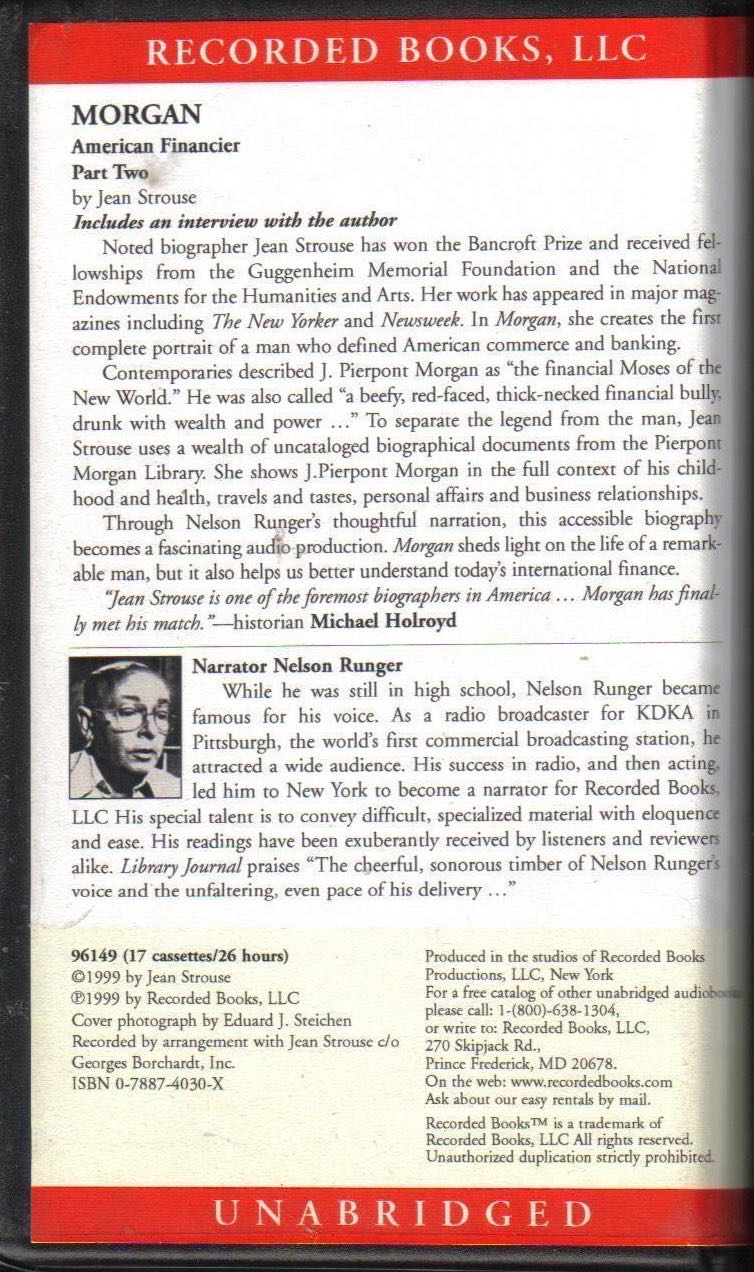 Morgan: American Financier - Jean Strouse (Random House - Hardcover) book collectible [Barcode 9780375501661] - Main Image 4