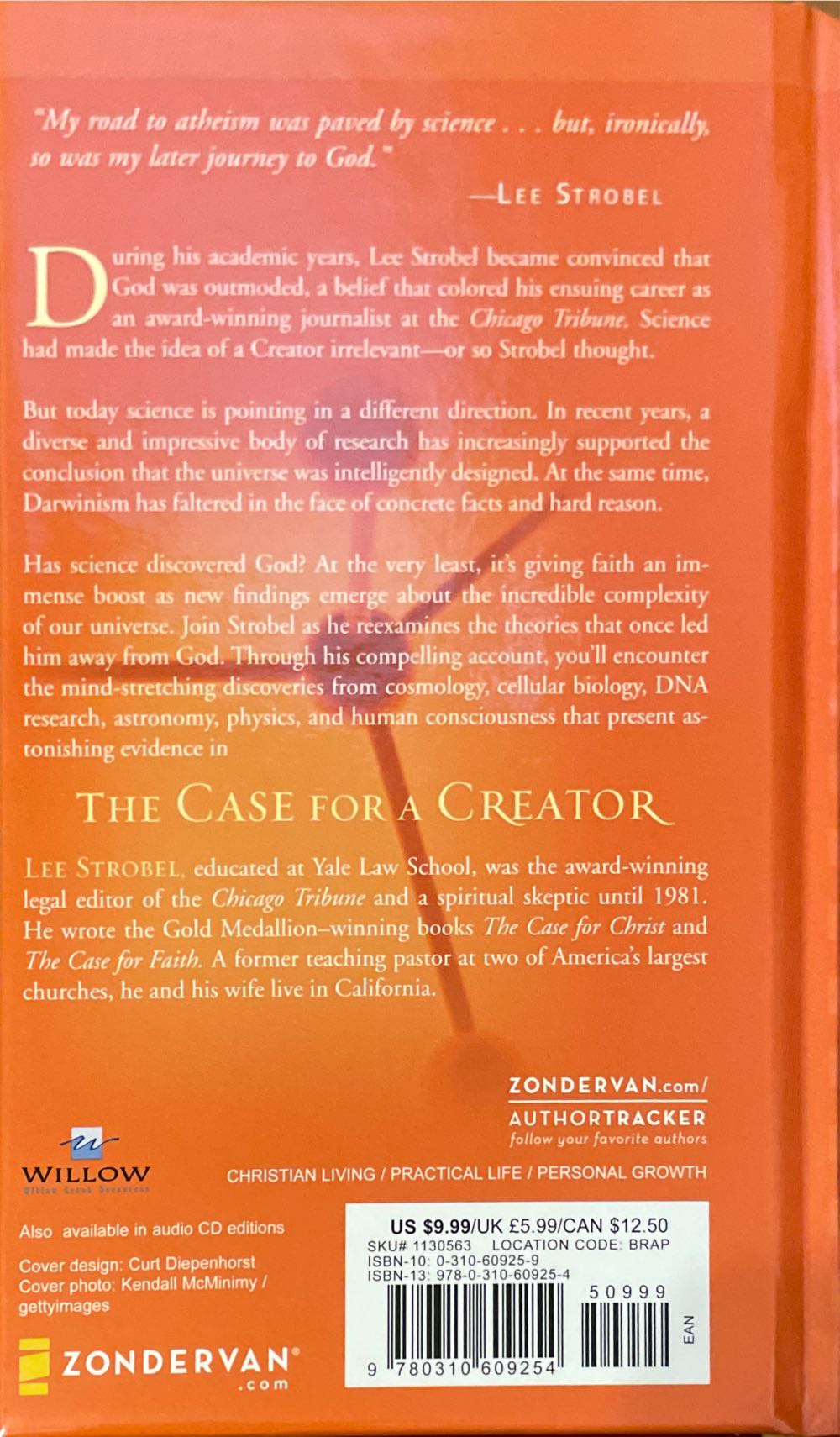The Case For A Creator - Lee Strobel book collectible [Barcode 9780310609254] - Main Image 2