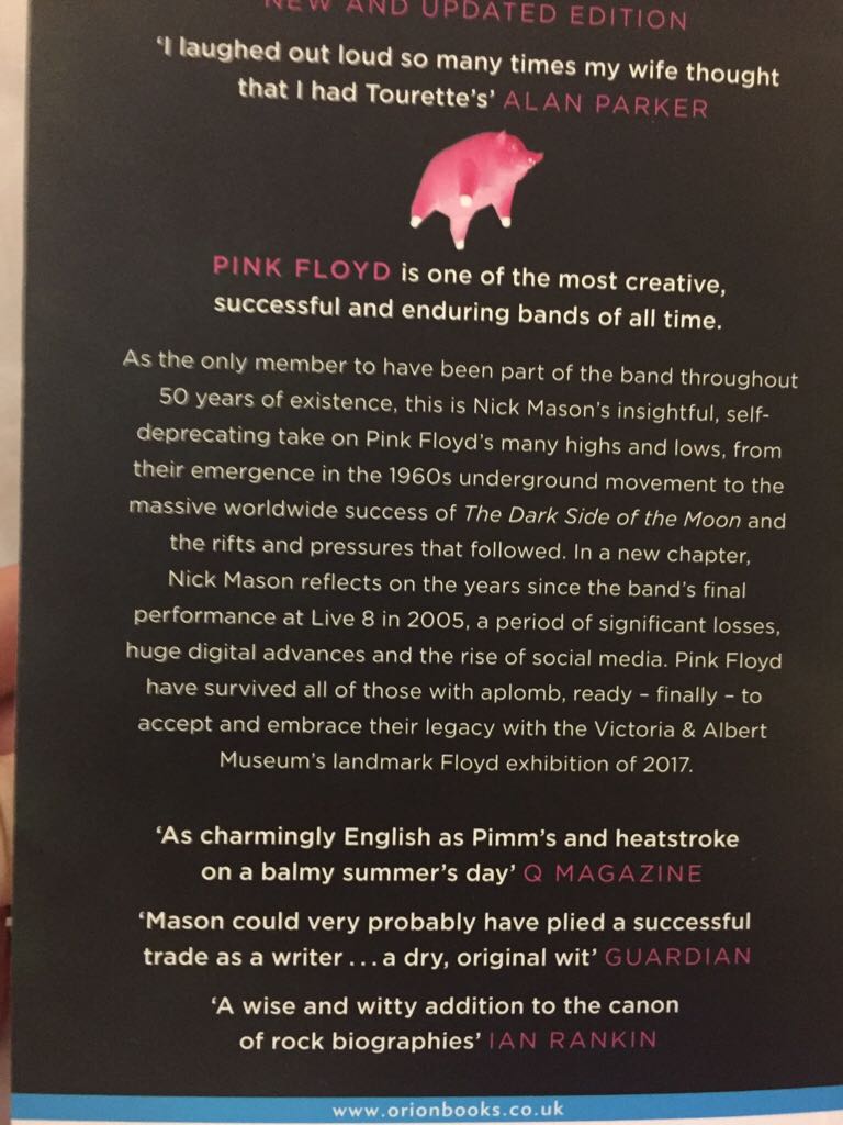 Inside Out - NICK. MASON (Weidenfeld & Nicolson) book collectible [Barcode 9781474606486] - Main Image 2