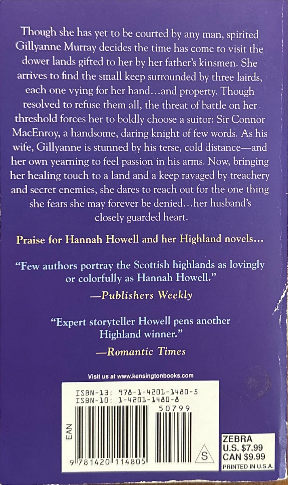 Highland Bride - Hannah Howell (Zebra Books - Audiobook) book collectible [Barcode 9781420114805] - Main Image 2