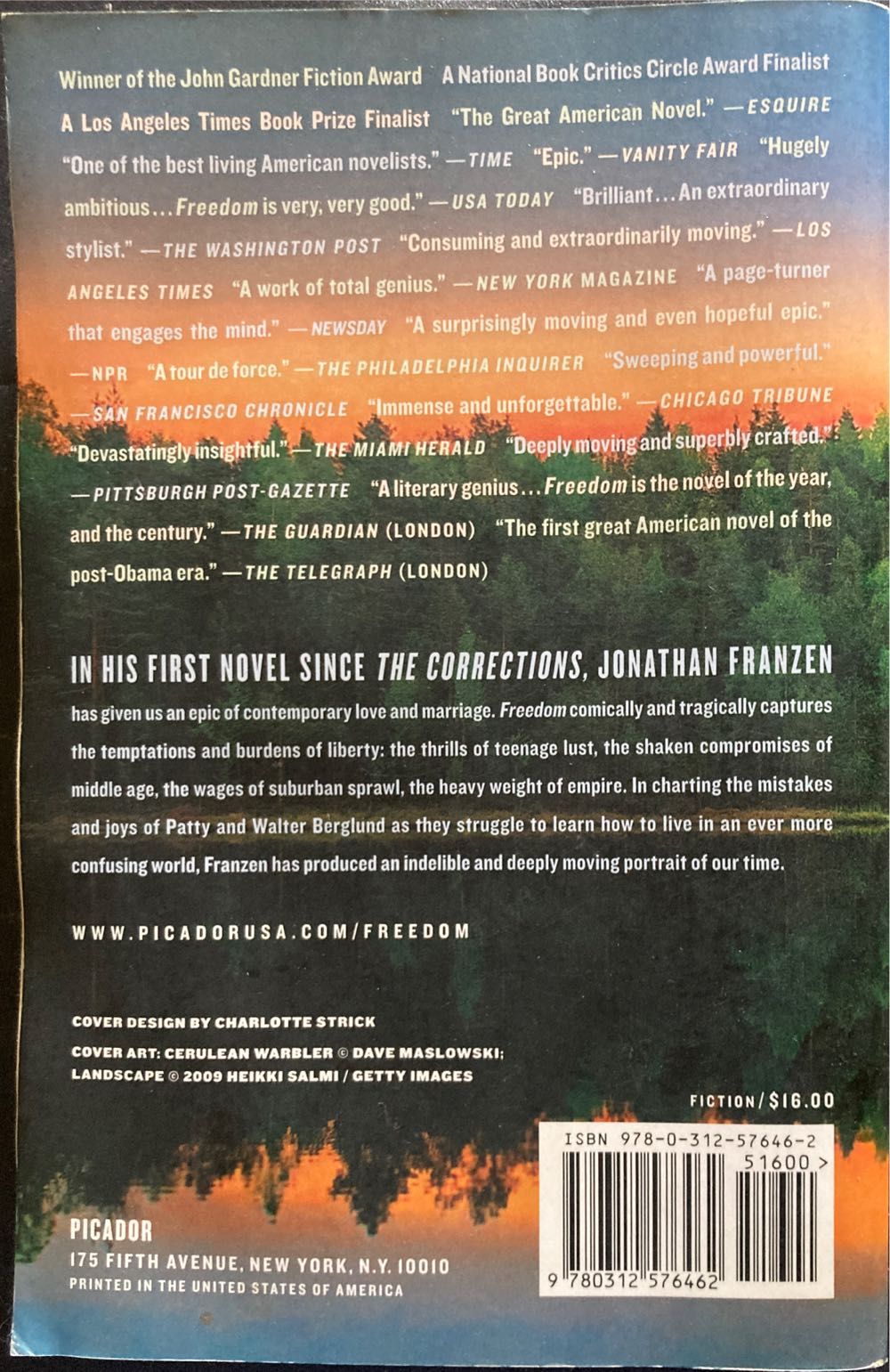 Freedom - Franzen, Johnathan (Picador USA - Paperback) book collectible [Barcode 9780312576462] - Main Image 2