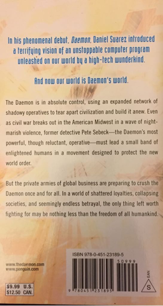 Freedom - Daniel Suarez (Signet - Paperback) book collectible [Barcode 9780451231895] - Main Image 2