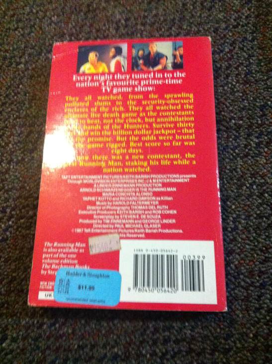 The Running Man - Stephen King (New English Library - Paperback) book collectible [Barcode 9780450056420] - Main Image 2