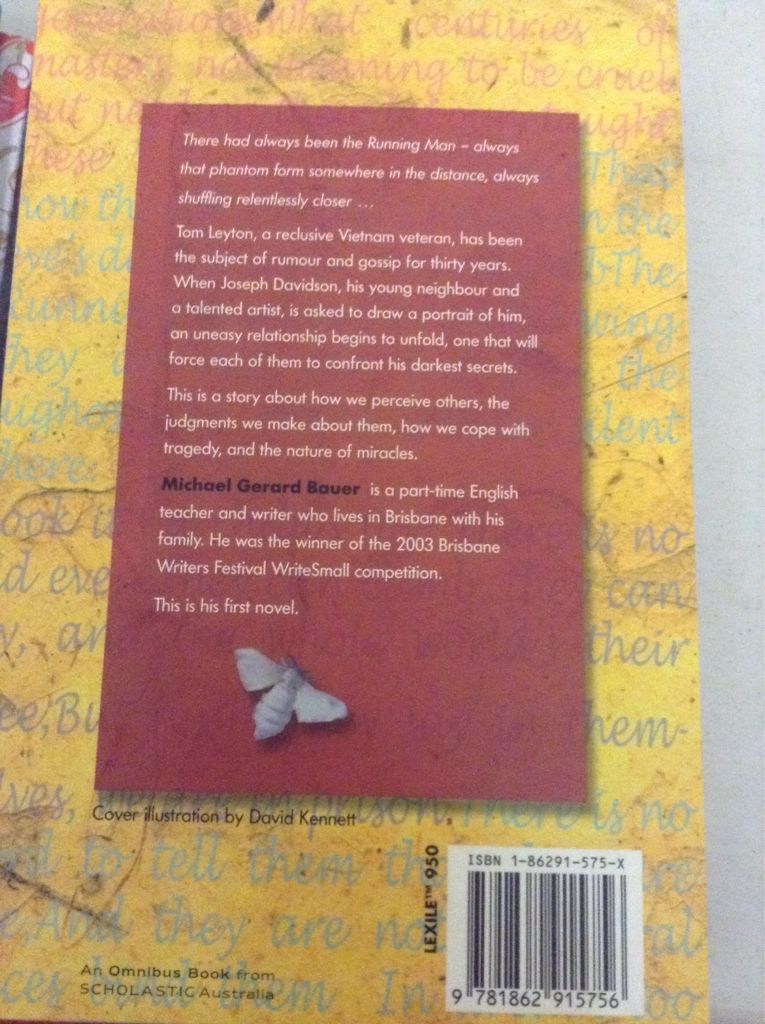 The Running Man - Michael Gerard Bauer book collectible [Barcode 9781862915756] - Main Image 2