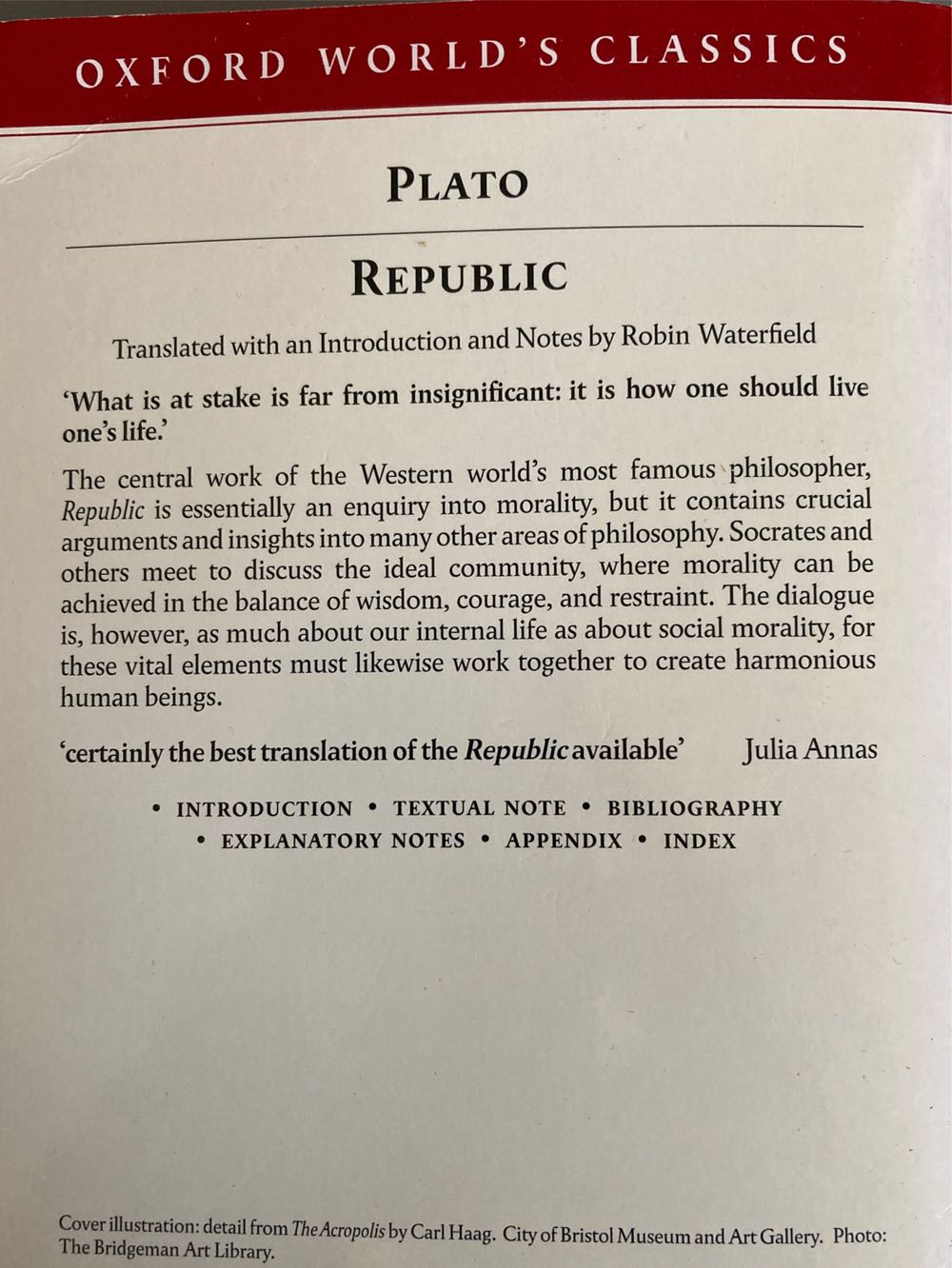 Republic - Plato (Oxford University Press, USA) book collectible [Barcode 9780192833709] - Main Image 2