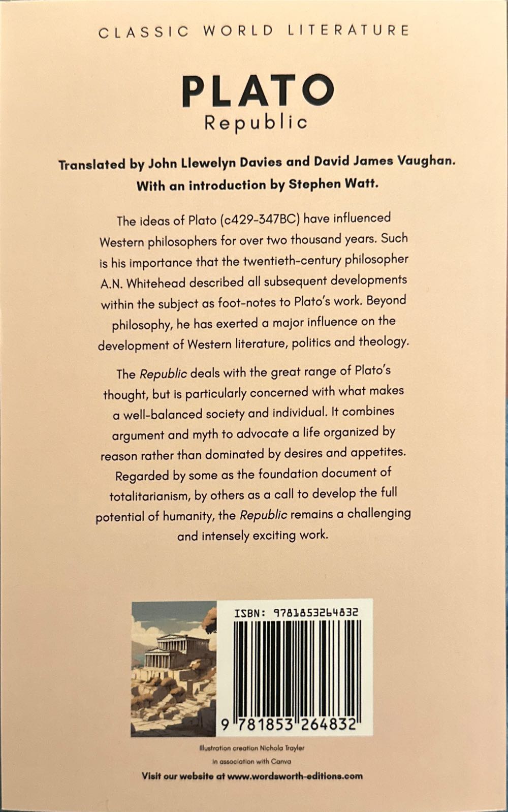 Republic - Plato (Wordsworth - Paperback) book collectible [Barcode 9781853264832] - Main Image 2