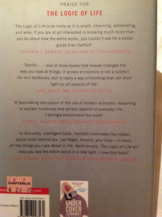 Logic Of Life, The - Tim Harford (Hardcover) book collectible [Barcode 9780316027564] - Main Image 2