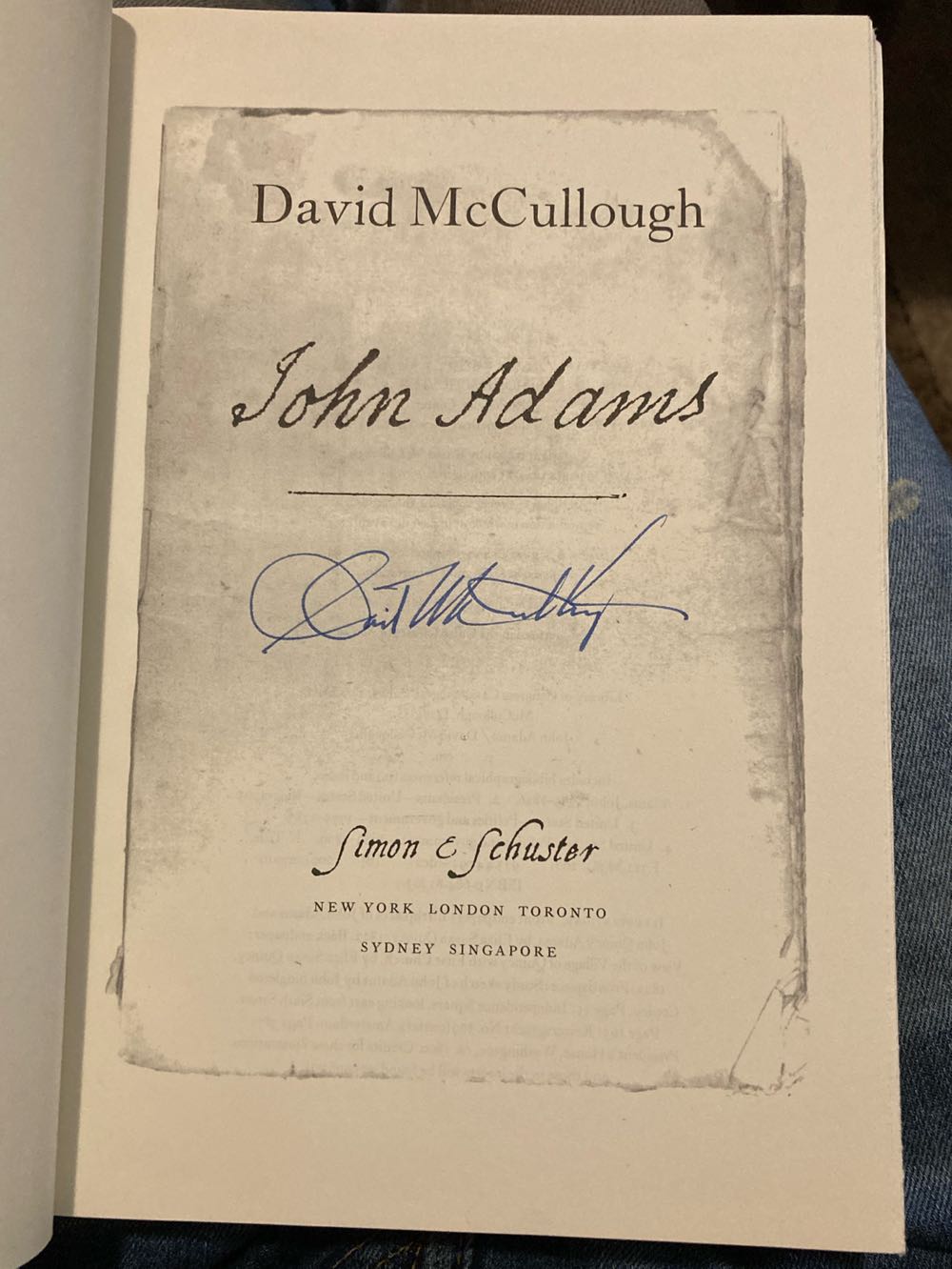 John Adams - David McCullough (Simon & Schuster - Hardcover) book collectible [Barcode 9780684813639] - Main Image 3