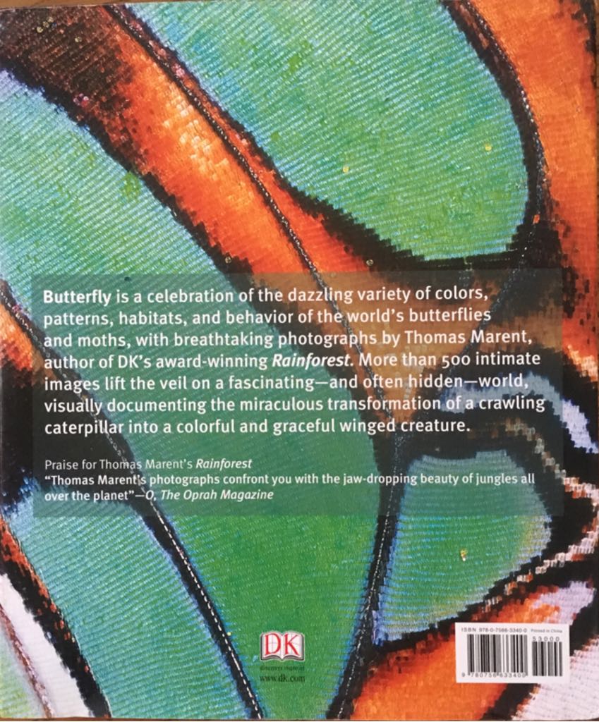 Butterfly - Thomas Marent (DK Publishing (Dorling Kindersley) - Hardcover) book collectible [Barcode 9780756633400] - Main Image 2