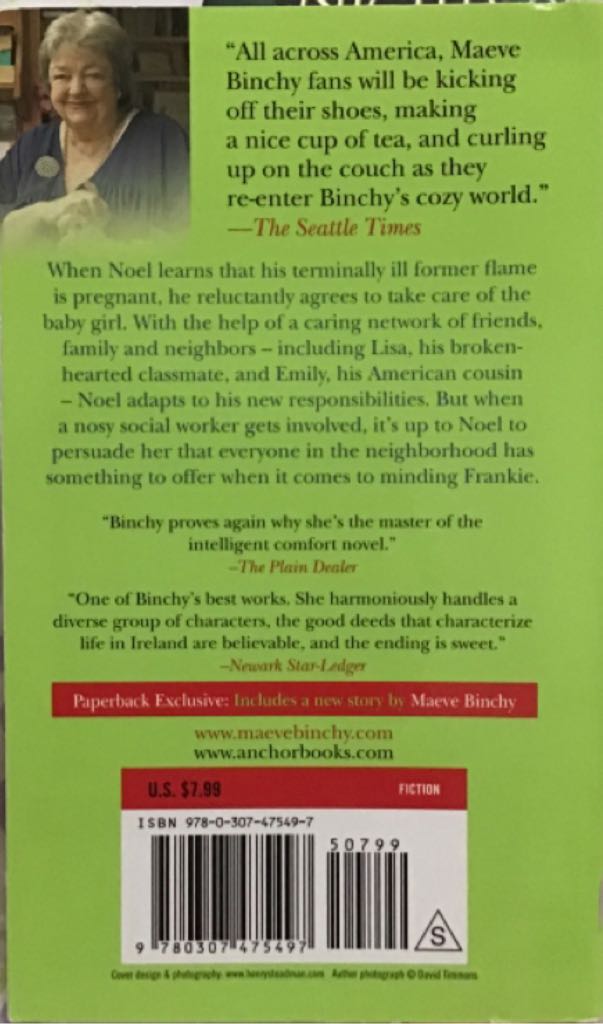 Minding Frankie - Maeve Binchy (Anchor Books - Paperback) book collectible [Barcode 9780307475497] - Main Image 2