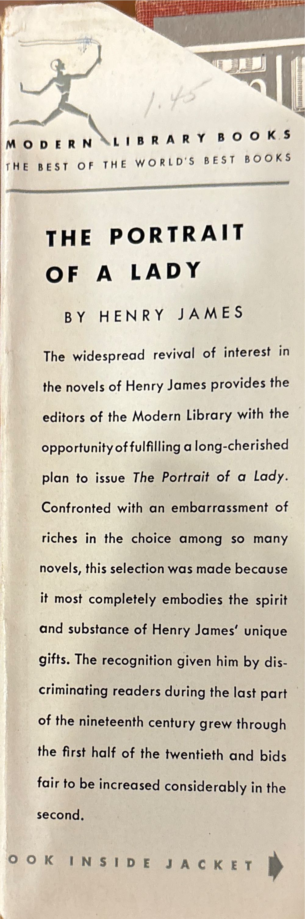 The Portrait Of A Lady - James, Henry (Modern Library Books - Hardcover) book collectible [Barcode 0760702357] - Main Image 2