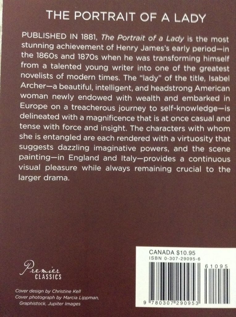 Portrait Of A Lady, The - Henry James (Premier Classics - Paperback) book collectible [Barcode 9780307290953] - Main Image 2