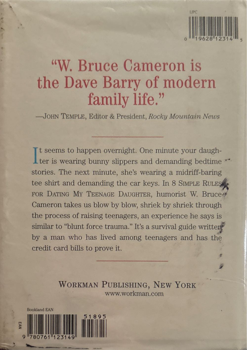 8 Simple Rules For Dating My Teenage Daughter - W. Bruce Cameron (Hardcover) book collectible [Barcode 9780761123149] - Main Image 2