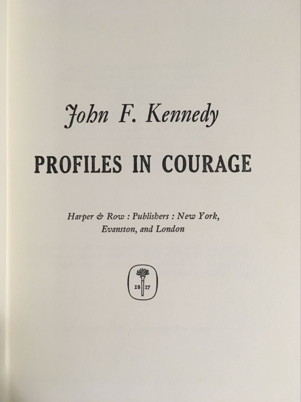 Profiles In Courage - John F Kennedy (Harper & brothers - Hardcover) book collectible - Main Image 3
