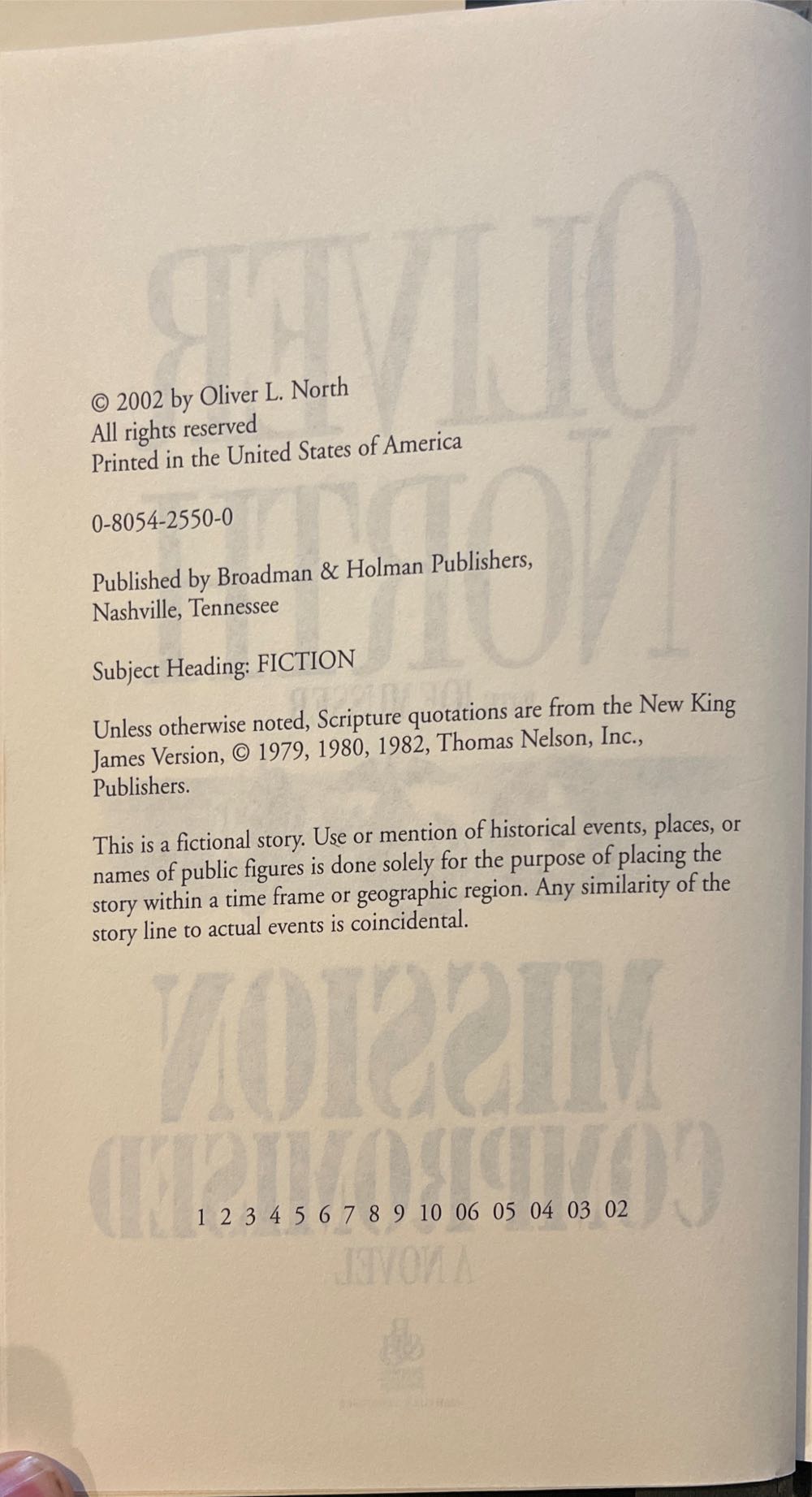 Mission Compromised - Oliver North (Broadman & Holman - Hardcover) book collectible [Barcode 9780805425505] - Main Image 3
