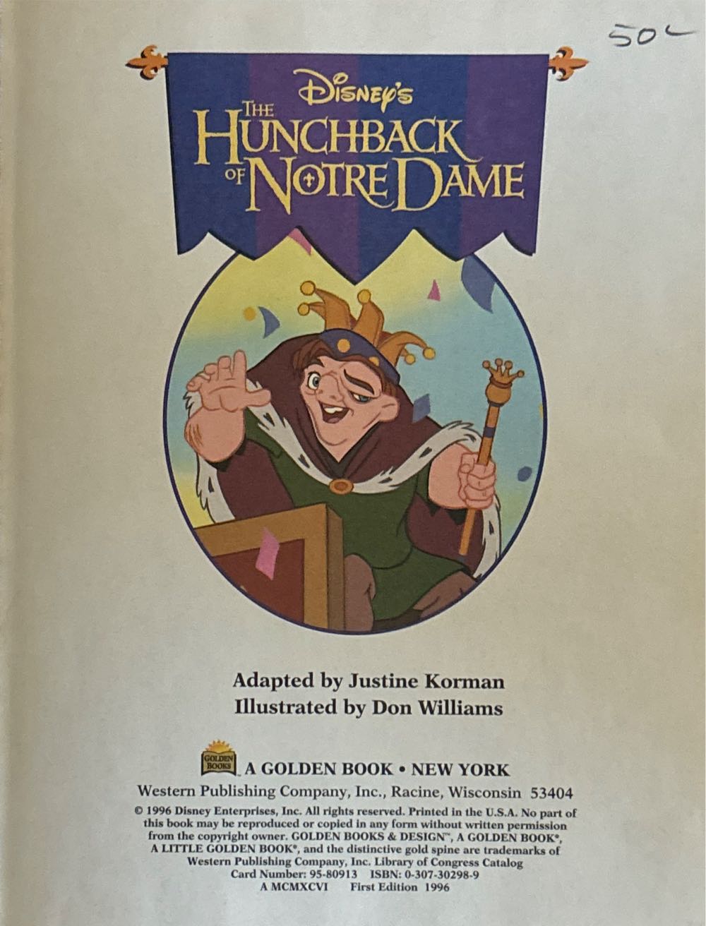 The Hunchback Of Notre Dame - Justine Korman (a Little Golden Book - Hardcover) book collectible [Barcode 9780307103789] - Main Image 2