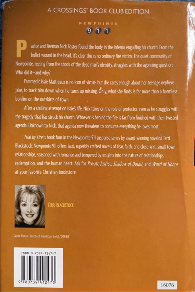 Trial By Fire - Terri Blackstock book collectible [Barcode 9780739412473] - Main Image 2