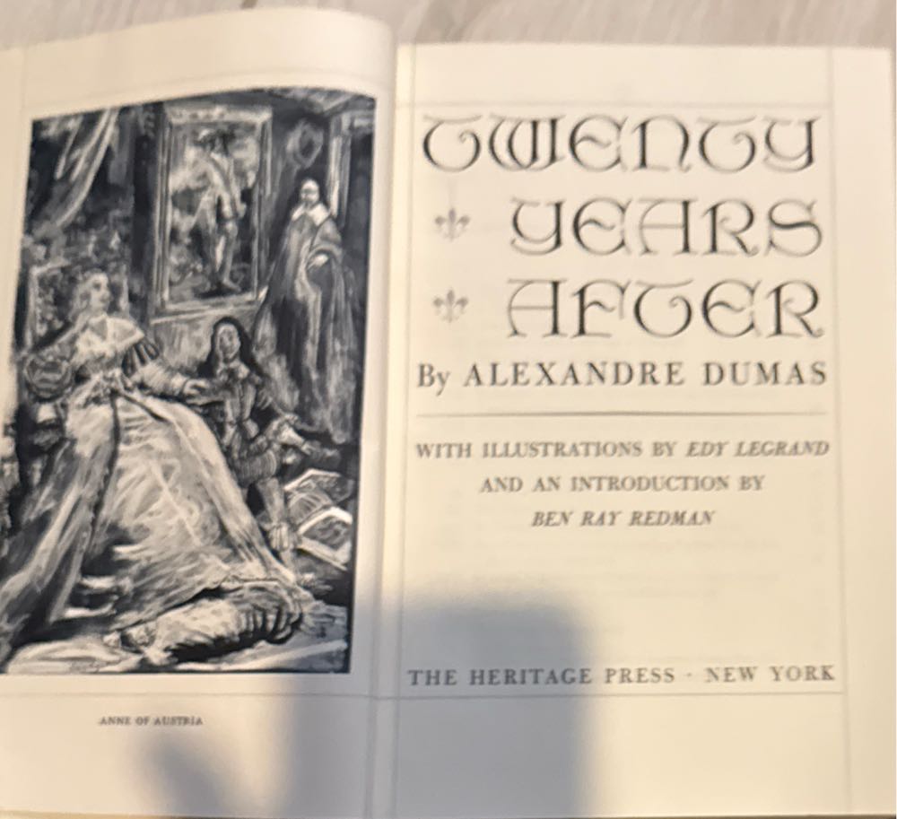 Twenty Years After - Alexandre Dumas book collectible - Main Image 3